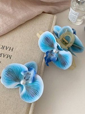 phụ kiện đi biển cho nữ - kẹp tóc hoa lan