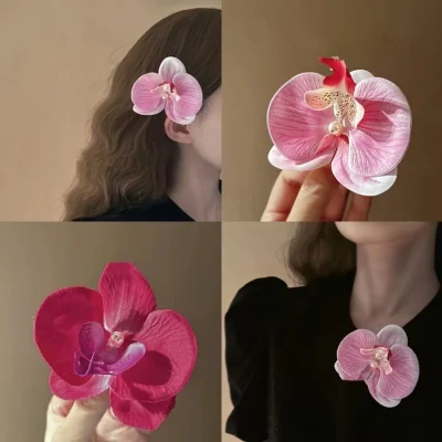 kẹp tóc hoa lan