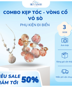 Combo vòng cổ, kẹp tóc vỏ sò Biển Xinhh