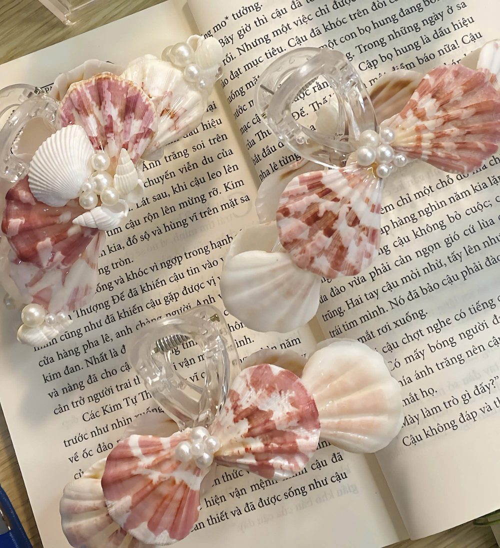 Kẹp tóc càng cua vỏ sò Biển Xinhh Accessory