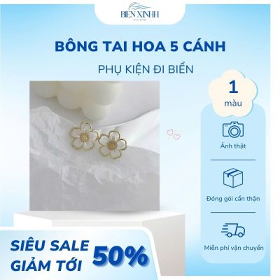 BÔNG TAI HOA 5 CÁNH