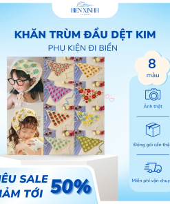 Khăn trùm đầu dệt kim BIỂN XINHH phụ kiện đi biển, băng đô tóc