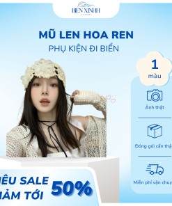 Mũ lưới ren, turban ren vintage phụ kiện du lịch biển