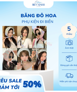 Băng đô hoa BIỂN XINHH khăn trùm đầu phụ kiện đi biển