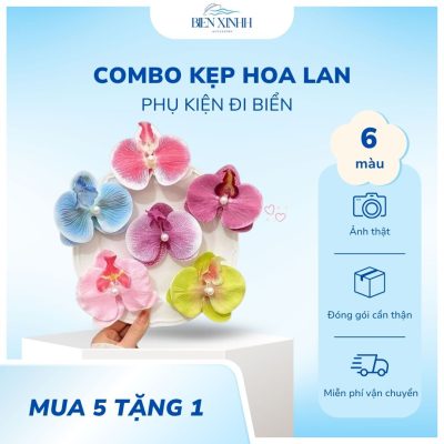Combo 6 kẹp hoa lan Biển Xinhh