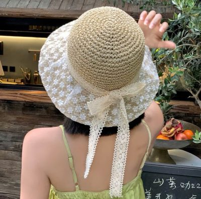 mũ phối ren hoa nhí