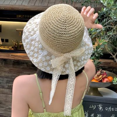 mũ phối ren hoa nhí
