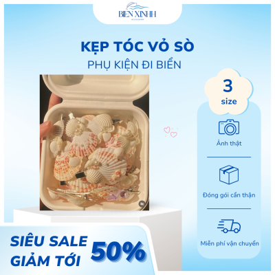 Kẹp tóc vỏ sò Biển Xinhh Accessory